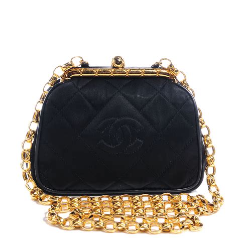 chanel small purse black|chanel small evening bag.